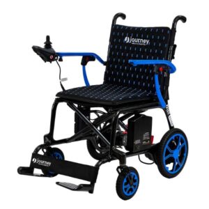 Journey Air Elite folding power wheelchair in Blue